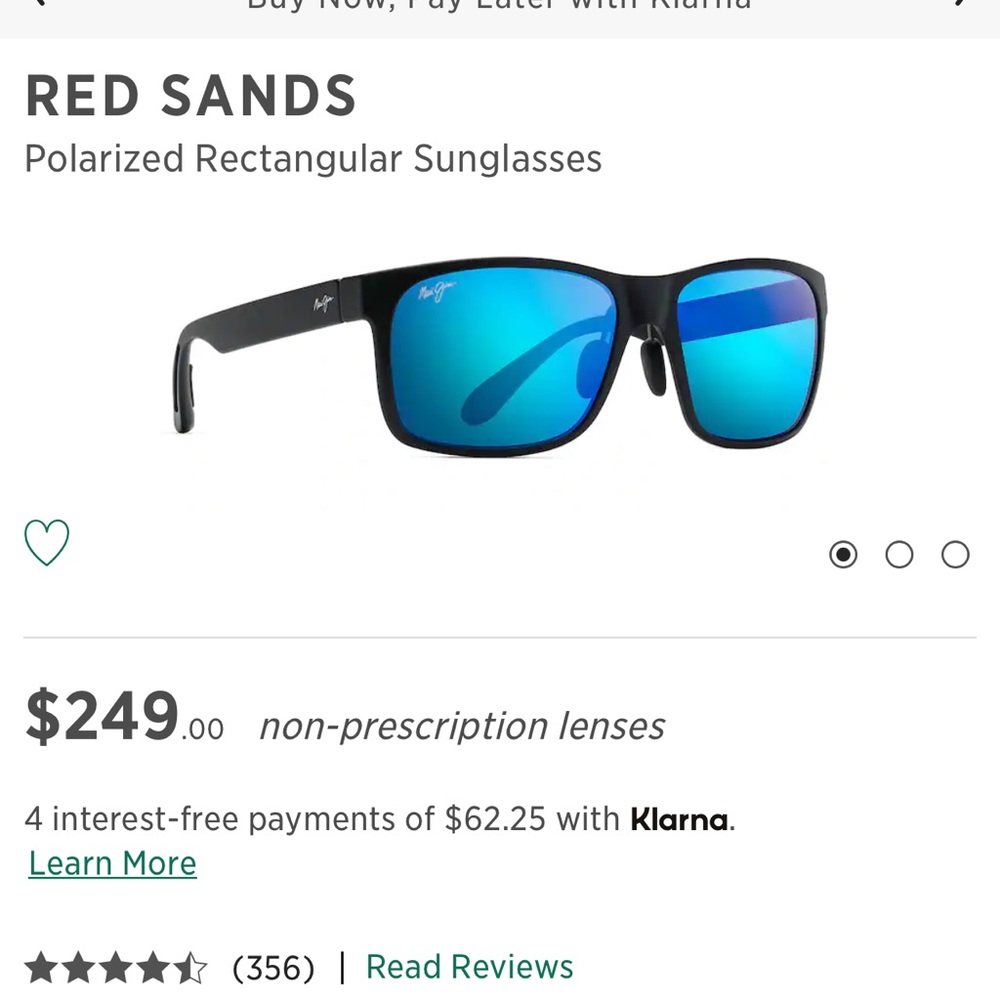 Maui Jim Polarized Rectangular Sunglasses